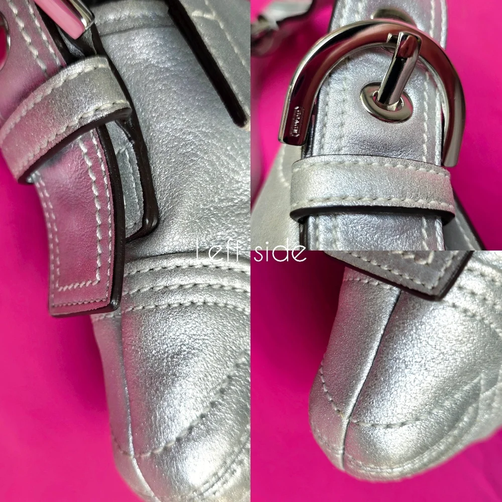 🅢🅞🅛🅓 Coach Y2k Goat Suede Flap Shoulder Bag - Picture 7 of 16